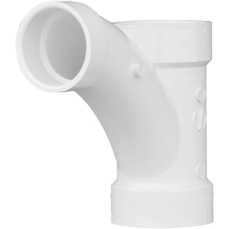 Charlotte Pipe And Foundry 2 In. X 2 In. X 1-1/2 In. Reducing Tee-Wye PVC Tee PVC 00502  0800HA